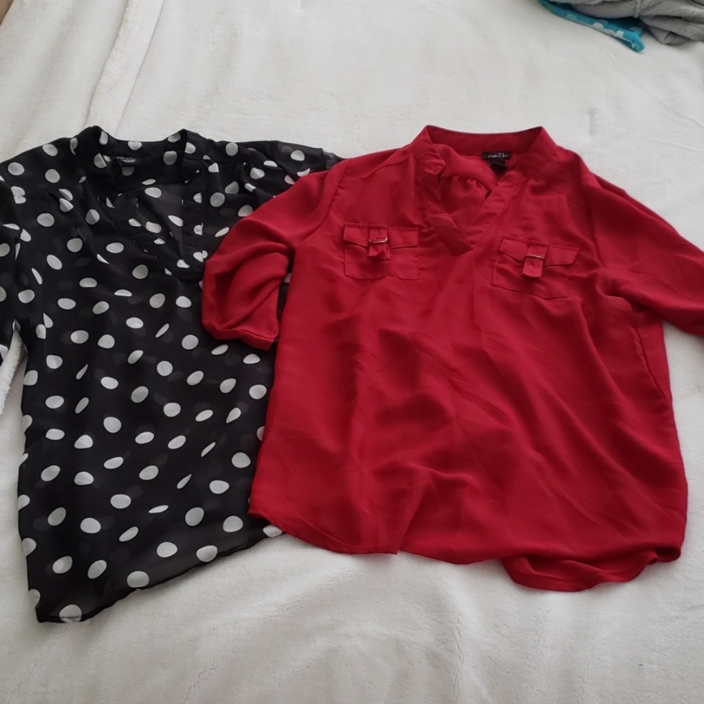 2 Sheer Tops